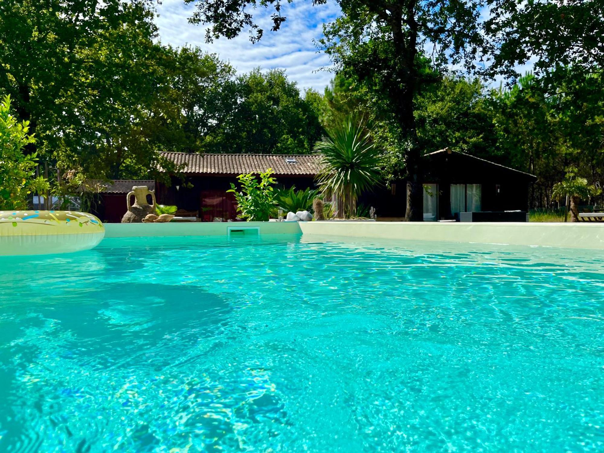 House De La Canopee, Swimming Pool, Lake, Forest, Large Garden And Wifi Hourtin Exterior foto